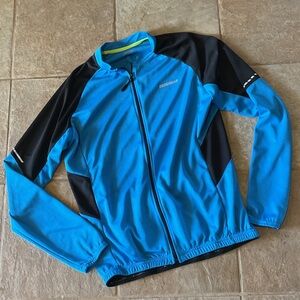 Bergrisar Men's Vibrant Blue and Black Performance zipper Jacket size XL